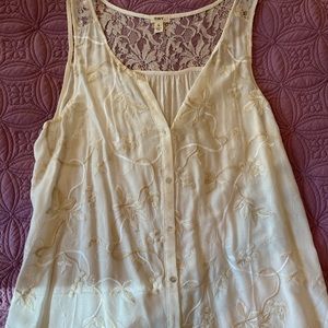 White lace blouse - Anthropologie